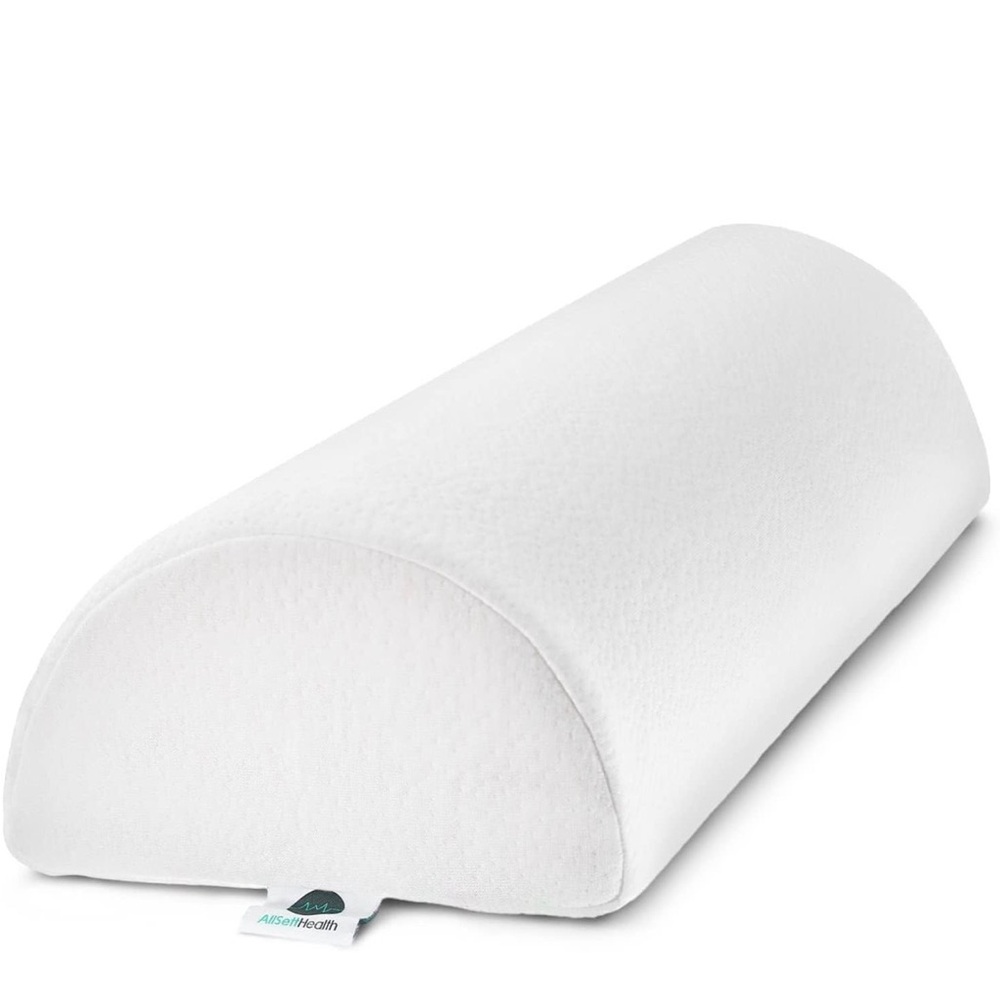 White Half-Moon Bolster Pillow